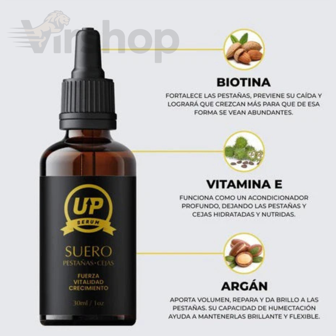 SERUM UP – POTENCIA EL CRECIMIENTO NATURAL DE CEJAS – PESTAÑAS