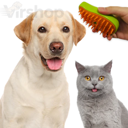 Cepillo de Vapor Eléctrico para Mascotas