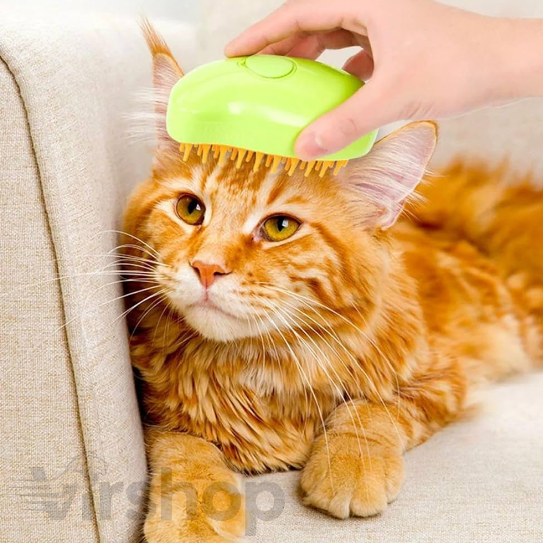 Cepillo de Vapor Eléctrico para Mascotas